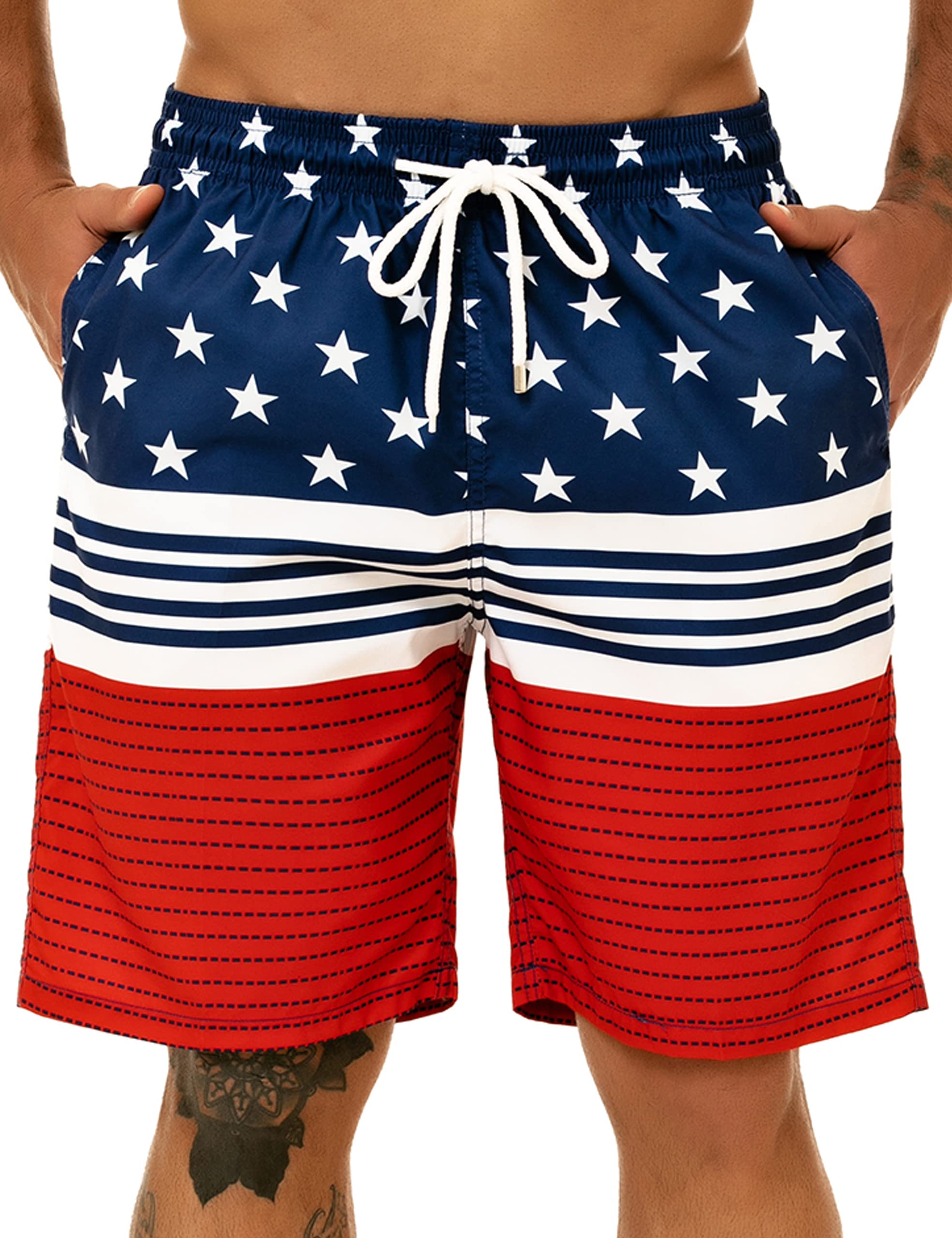 KAILUA SURF Big and Tall Men's Swim Trunks - 9
