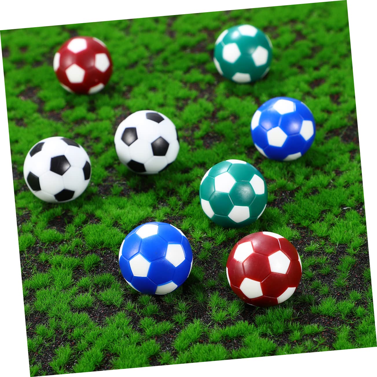 Milisten 12-Piece Plastic Table Football Balls Set - Replacement Soccer Balls for Foosball Games (Perfect for Kids, Teens & Family Game Nights)