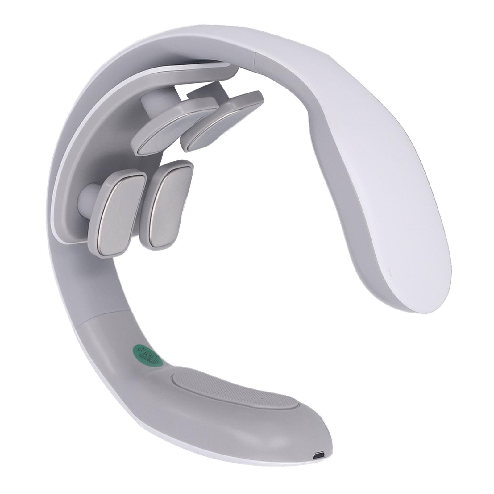 Electric Neck Massager with 4 Kneading Heads - Adjustable & Portable Cervical Vertebra Massager for Shoulder & Back Pain Relief - Perfect for Office, Travel & Home Use