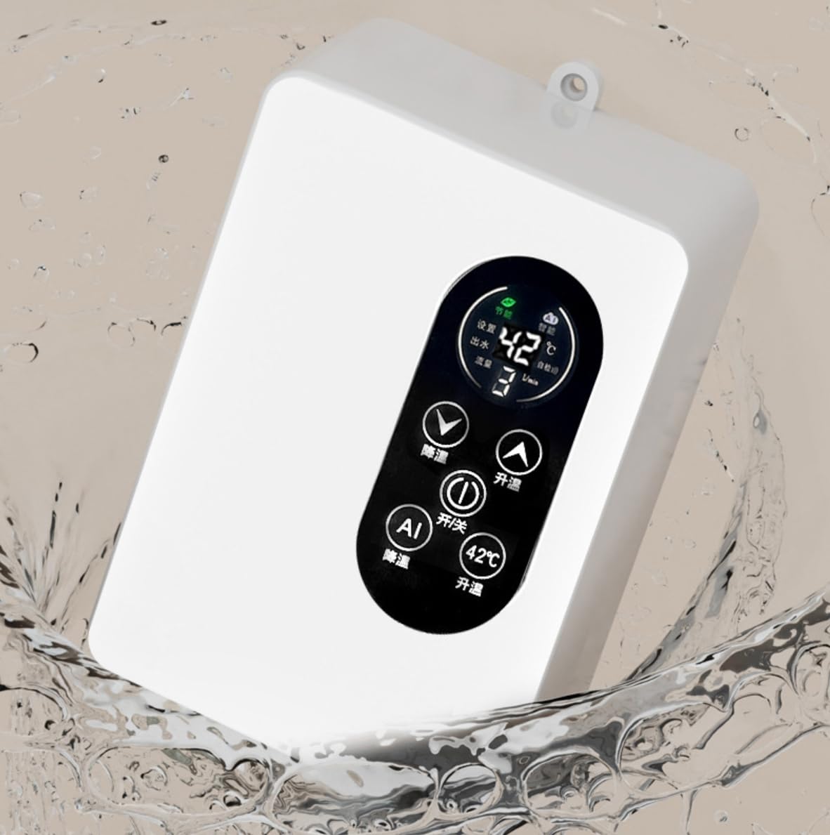 Electric Instant Tankless Water Heater for Shower & Kitchen - Fast Hot Water Faucet with Hose Bracket - Perfect for Bathroom, RV, and Small Apartments