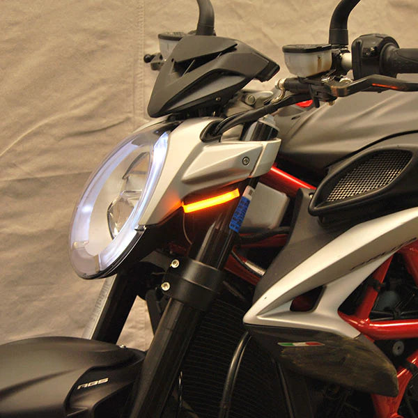 MV Agusta Brutale LED Front Turn Signals - High Visibility Motorcycle Indicators for Enhanced Safety - Perfect for Night Riding and Urban Commuting