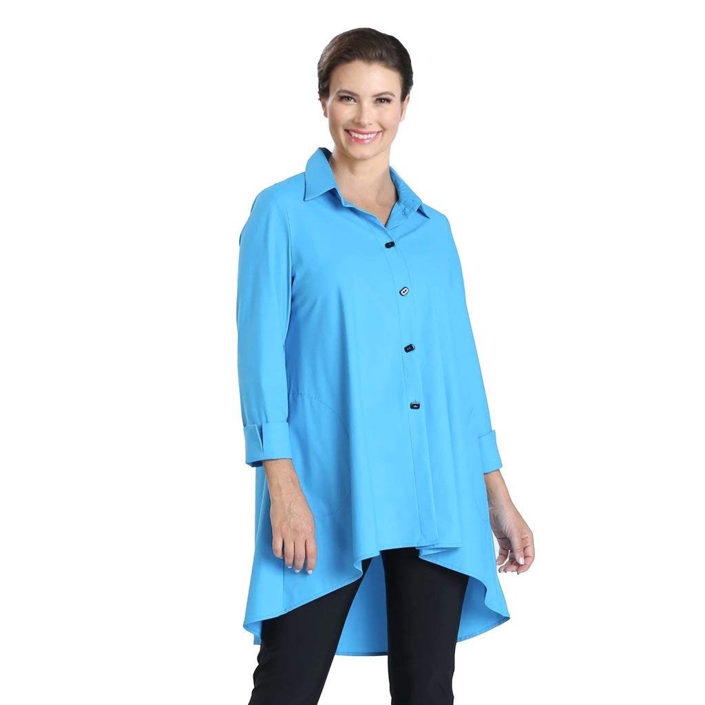 IC Collection Button Front Parachute Shirt - Stylish Casual Oversized Top for Women | Trendy Streetwear & Loungewear | Perfect for Everyday Wear, Outings & Relaxation