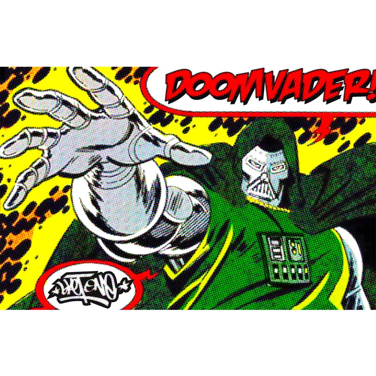 Sket One Exclusive Doom Vader 11x17 Art Print - Limited Edition Star Wars Inspired Wall Decor for Home, Office & Gaming Room