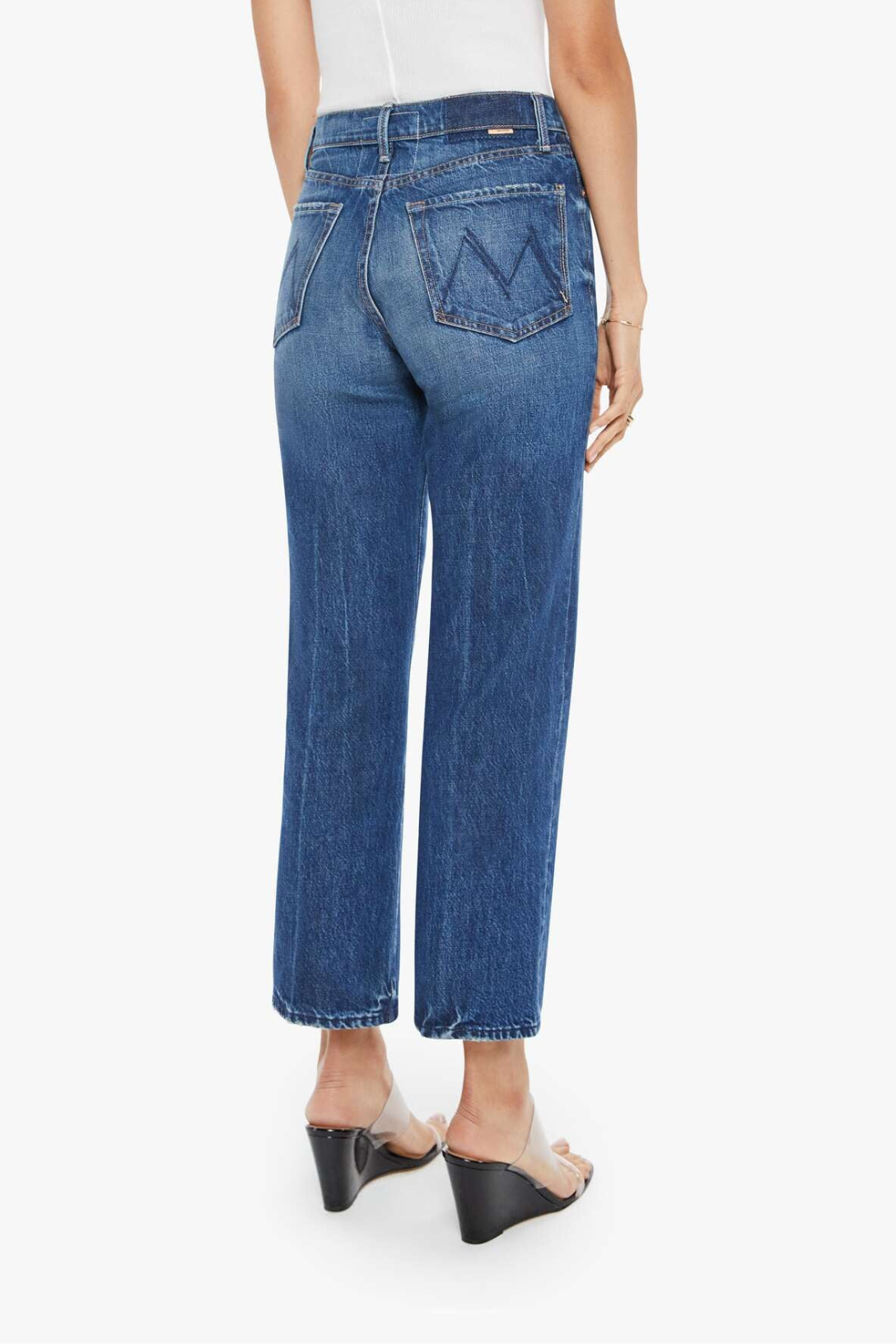 Well Stacked The Rambler Ankle Jean - Women's High Rise Slim Fit Stretch Denim Pants for Casual Wear & Night Out