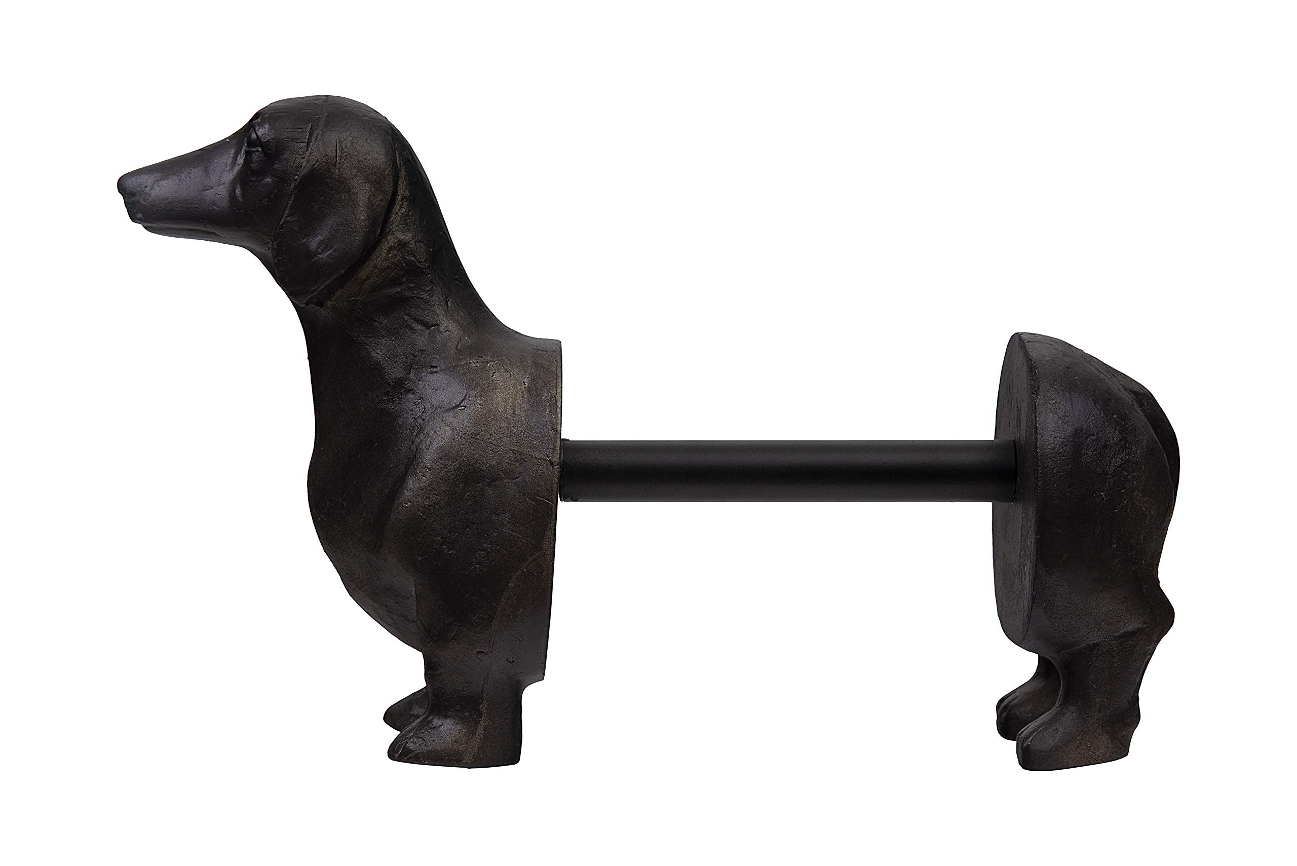 Creative Co-Op Dachshund Dog Paper Towel Holder - Bronze Kitchen Organizer for Entertaining & Home Decor - Perfect for Kitchen, Bar, or Party Use