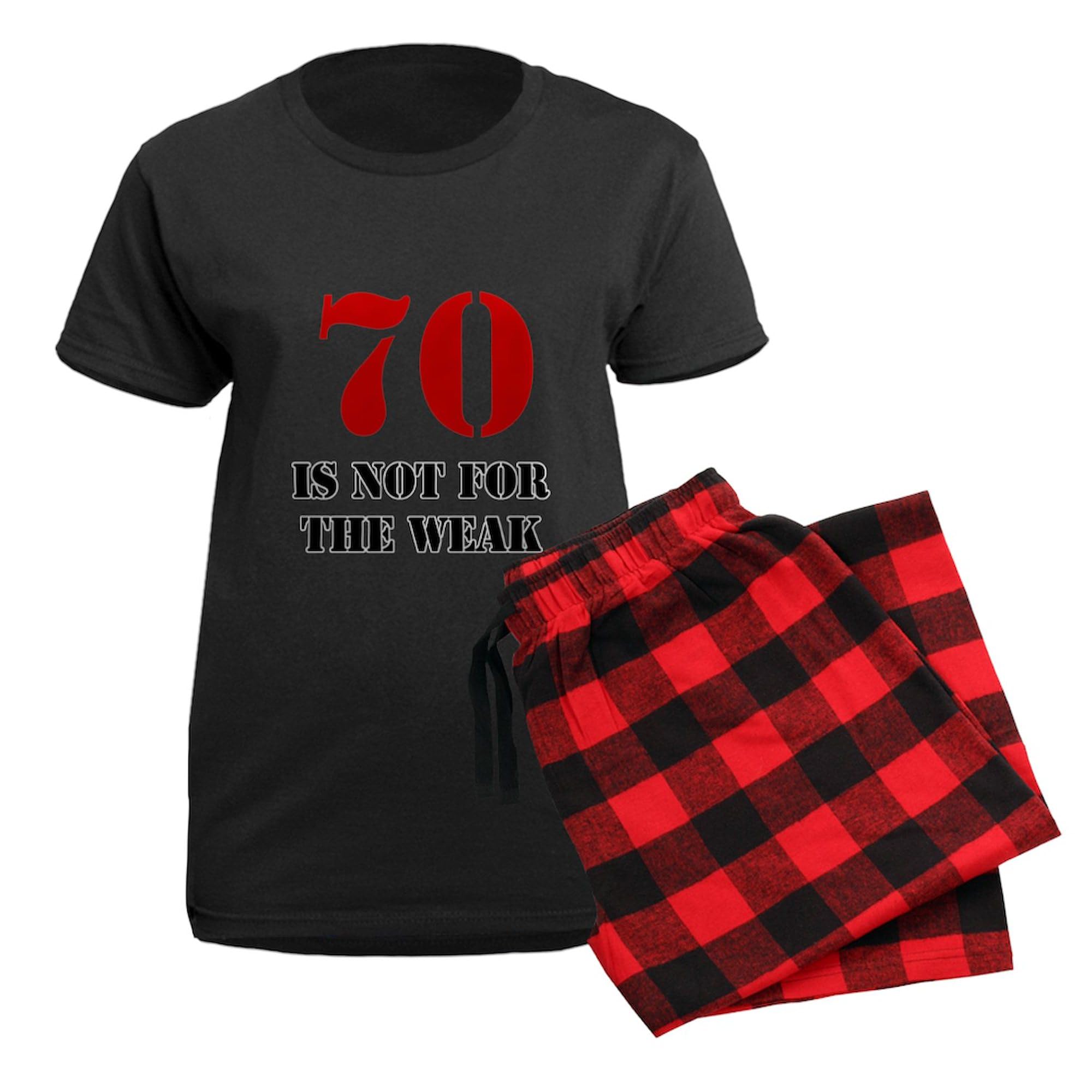 70th Birthday Gag Gift for Women - Funny Novelty Pajama Set | Dark Color Sleepwear PJs for Grandma, Mom & Aunt | Perfect for Birthday Parties, Sleepovers & Retirement Celebrations