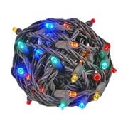 50 LED Christmas Mini Light Set - 25ft Brown Wire Outdoor String Lights for Patio, Party & Holiday Decor - Waterproof & Energy Efficient