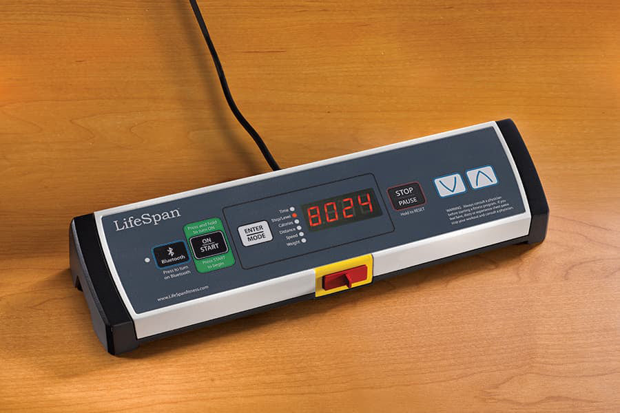 LifeSpan TR1000 GlowUp Under Desk Treadmill - Compact Walking Machine for Home & Office Use - Perfect for Workouts While Working or Watching TV