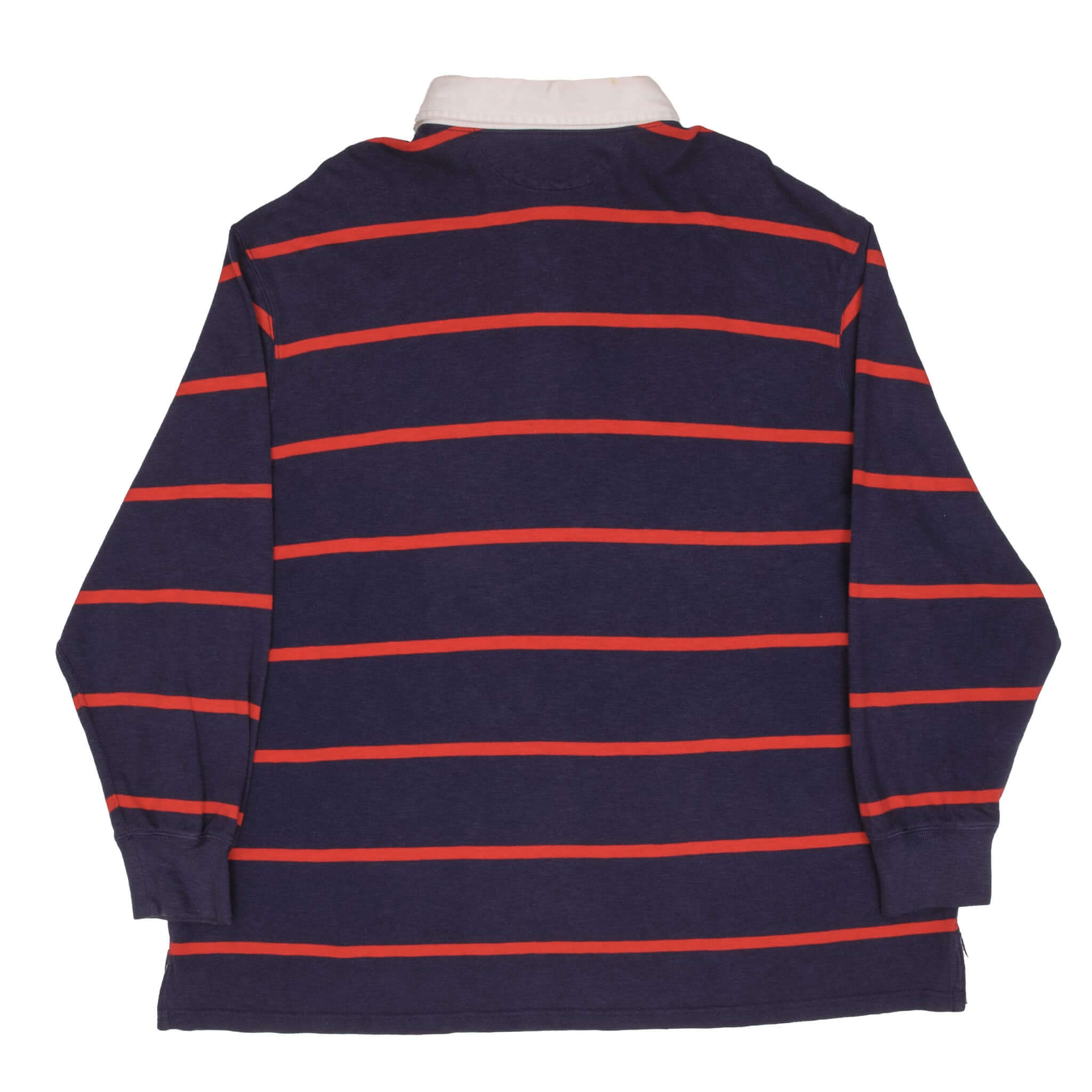 Ralph Lauren Men's Blue & Red Striped Rugby Polo Shirt - 3XL Big & Tall - Casual & Sporty Wear for Golf, Outdoors, and Everyday Comfort