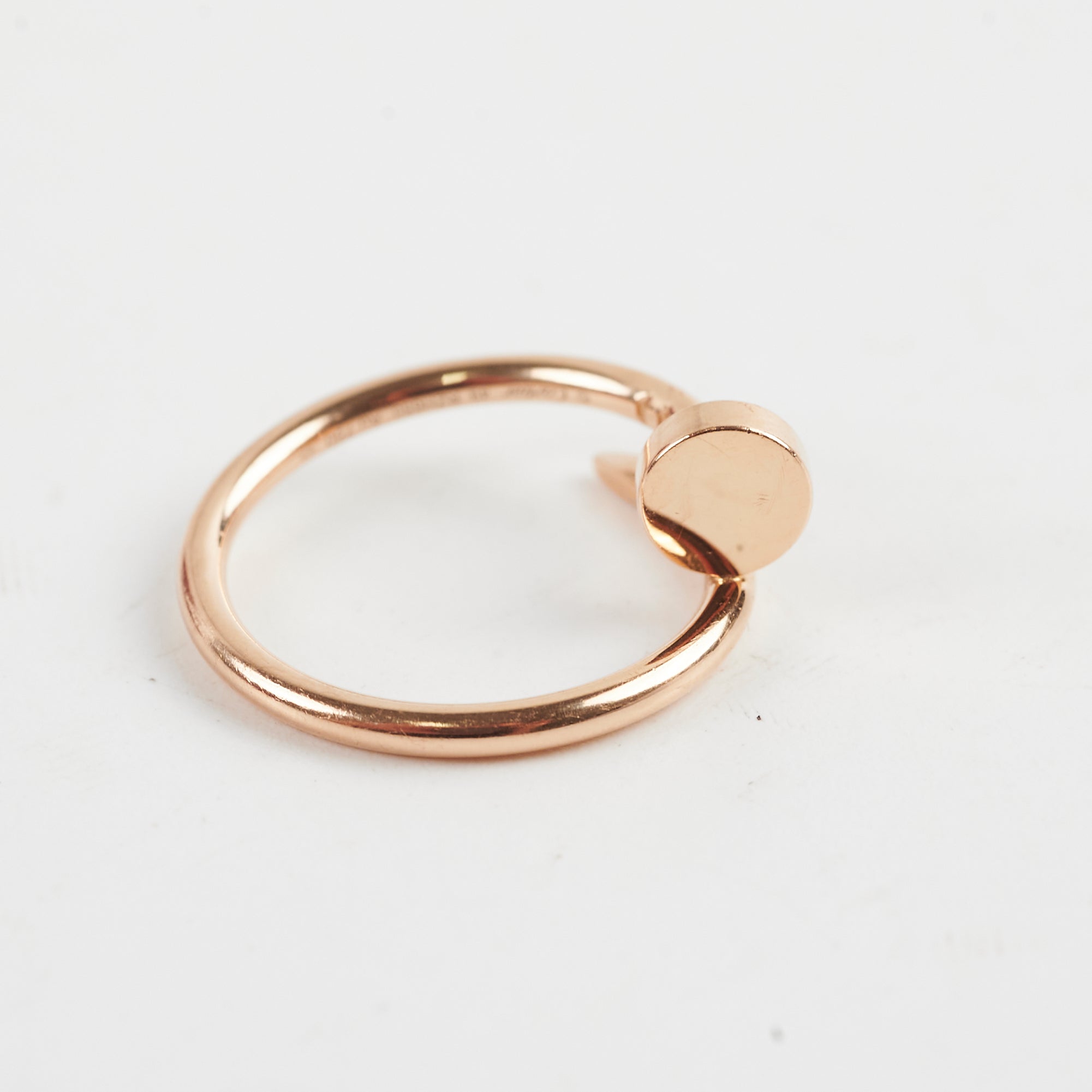 Cartier Juste Un Clou Small Pink Gold Ring Size 49 - Luxury Jewelry for Women, Perfect for Weddings, Anniversaries & Special Occasions