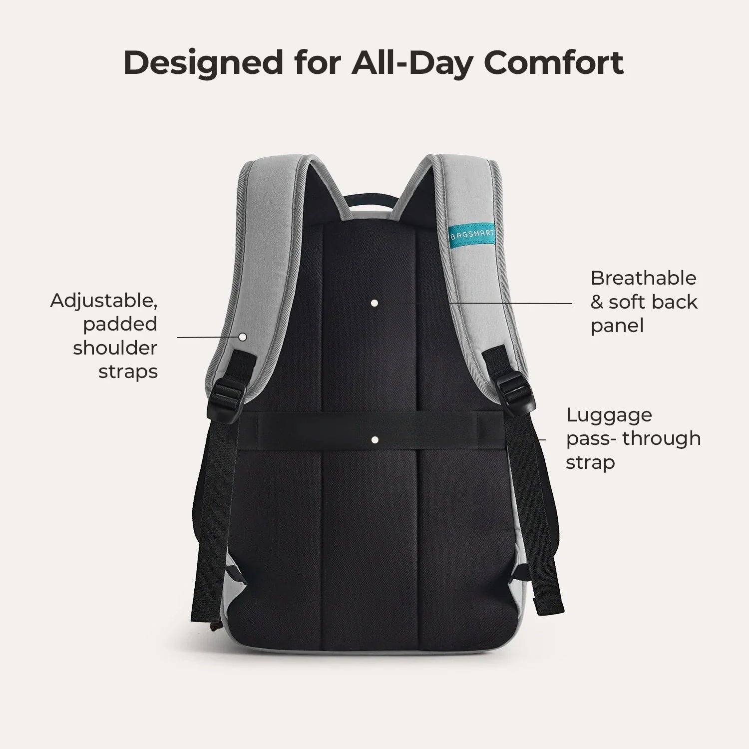 15.6 Inch Laptop Backpack for Men & Women - Waterproof Travel Backpack with USB Charging Port - Perfect for Work, School, and Business Trips