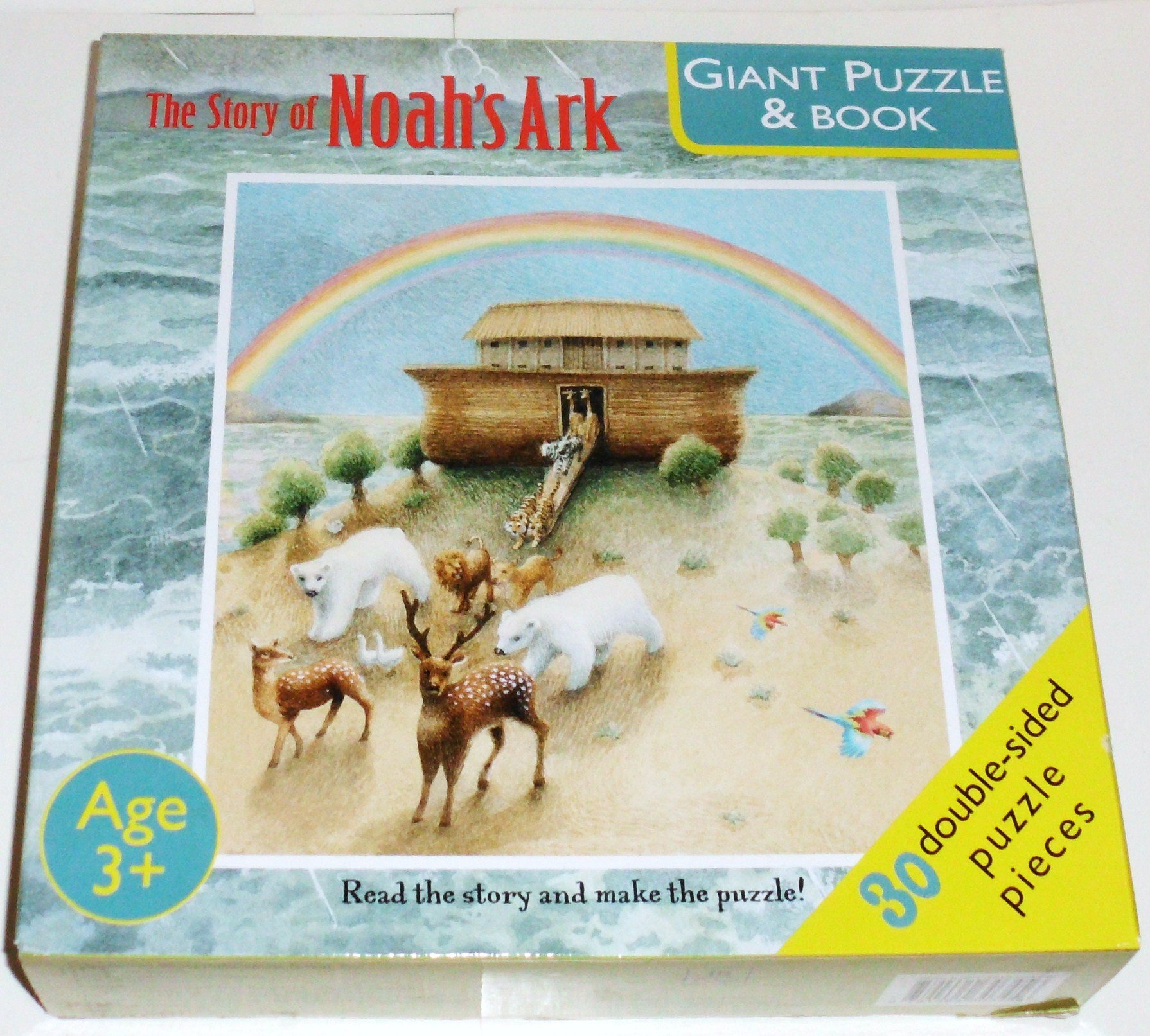 Noah's Ark Storybook and Puzzle Set - Interactive Bible Story for Kids, Christian Educational Toy for Sunday School & Home Learning - Perfect for Family Bonding and Religious Education