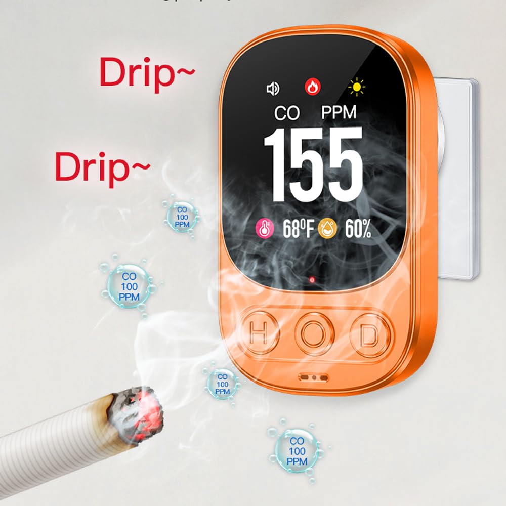 3-in-1 Plug-in Carbon Monoxide Detector with Temperature & Humidity Monitor - 2.1