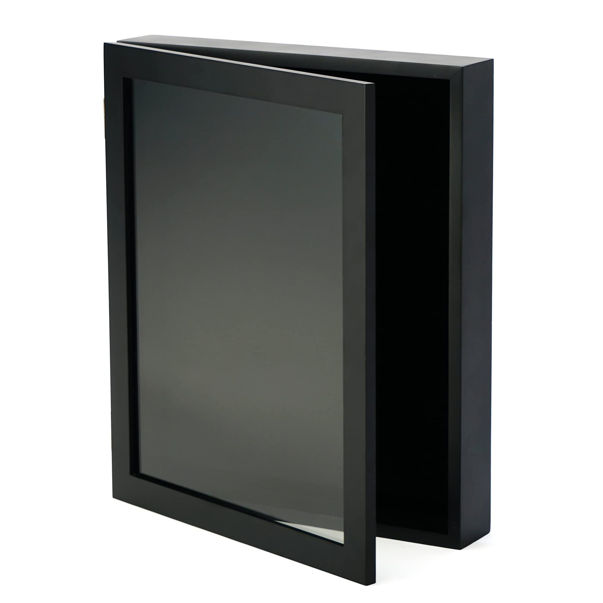 Forever Frames 12x15 Large Black Shadow Box Frame - Deep Display Case for Graduation Caps, Military Memorabilia & Wedding Keepsakes - Perfect for Wall Decor, Home Display and Special Occasion Gifts