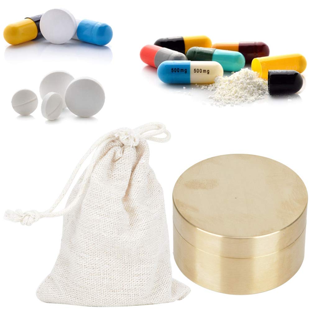 Tbest Waterproof Round Metal Jewelry Storage Box - Sealed Dustproof & Moisture-Proof Container for Pills, Jewelry & Small Valuables | Perfect for Travel, Home Organization & Medicine Storage