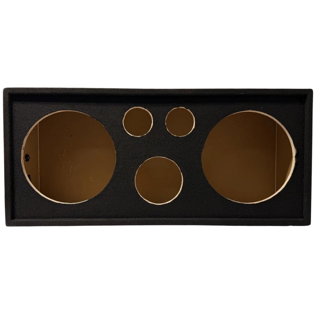 Bass Rockers 12 Inch Outdoor Stereo Speaker Box with Woofer & Horn - High-Quality Midrange Chuchero Enclosure with Spring Terminal & Carpet Finish - Perfect for Car Audio, Home Theater, and Outdoor Parties