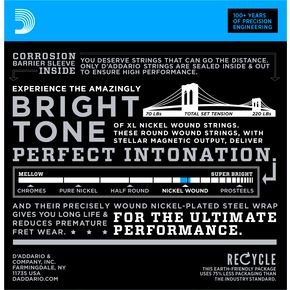 D'Addario EXL115 Electric Guitar Strings for Blues & Jazz - 3 Pack Set | Perfect for Live Performances & Studio Recording