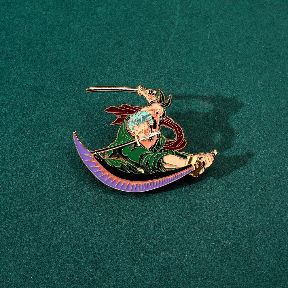 Anime Luffy Enamel Pins - One Piece Metal Brooch Badges for Cosplay, Backpacks, Jackets & Gifts | Cool Collectible Lapel Pins for Anime Fans, Men & Boys | Perfect for Conventions, Cosplay Events & Daily Fashion Accessories
