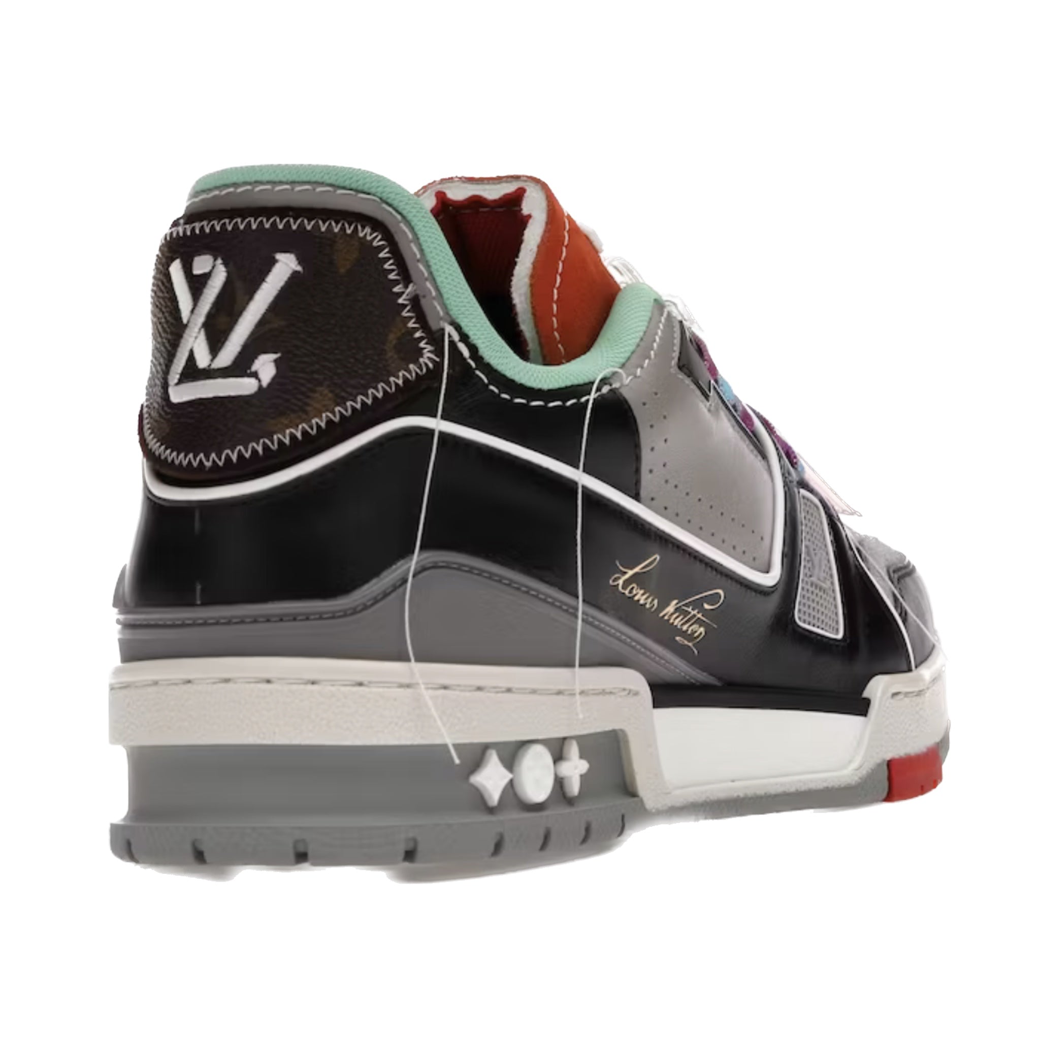 Louis Vuitton SS21 Trainer Sneakers - Men's Luxury Blue Black Grey Athletic Shoes for Running & Casual Wear