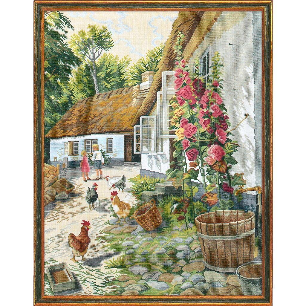 Eva Rosenstand Stick Roses II Counted Cross Stitch Kit - Floral Embroidery Kit for Beginners & Advanced Stitchers - Perfect for Home Decor, Gifts & Relaxation