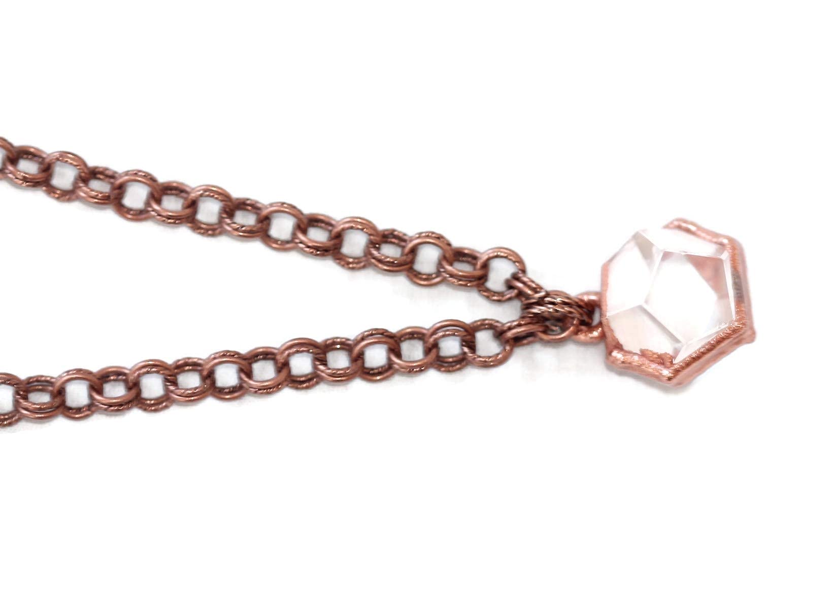 Natural Quartz Healing Crystal Necklace for Women - Stylish Thick Chain Pendant for Energy Balance & Spiritual Wellness | Perfect for Meditation, Yoga & Everyday Fashion