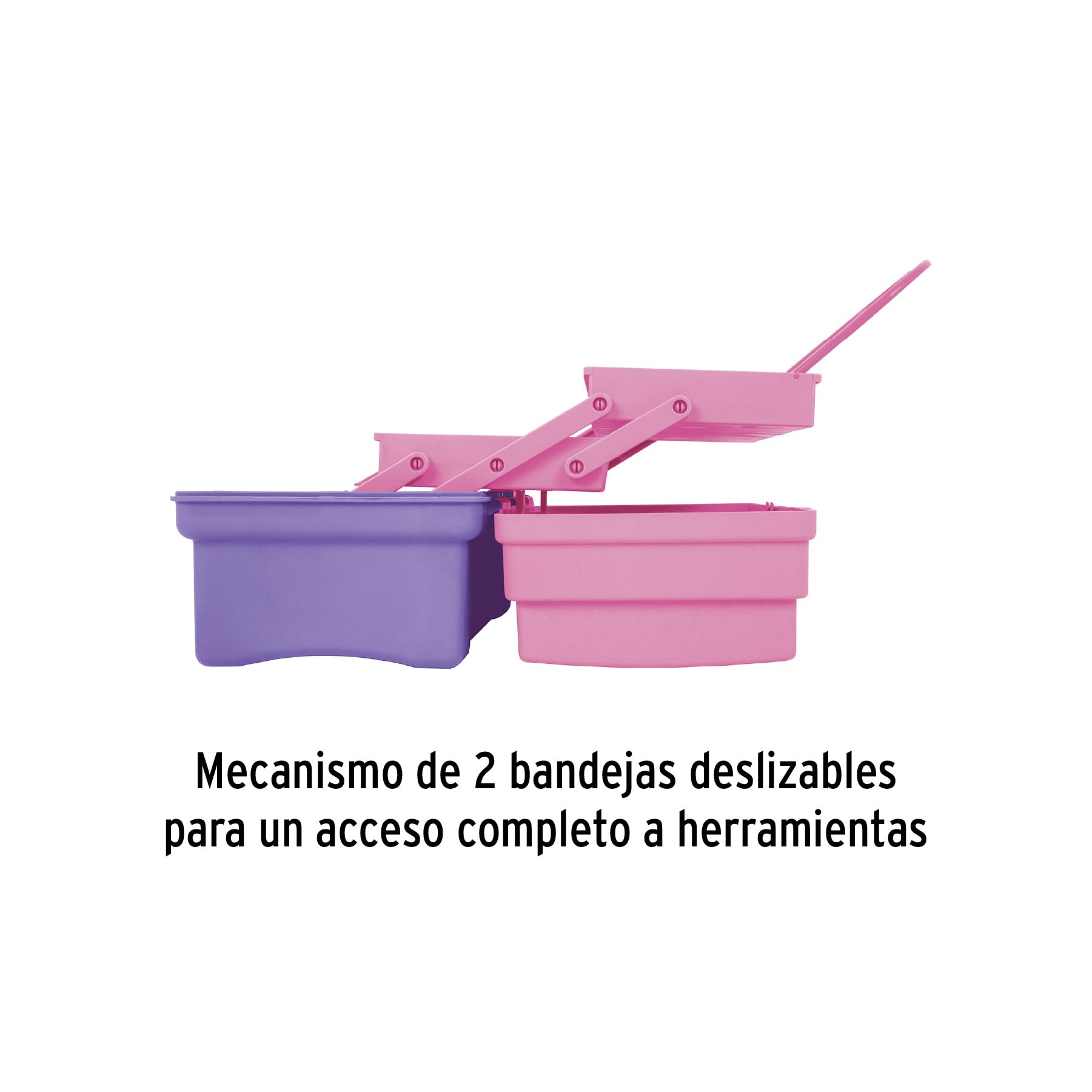 Pretul 14' Pink & Purple Cosmetic Organizer Box - Perfect for Makeup Storage, Travel & Vanity Organization