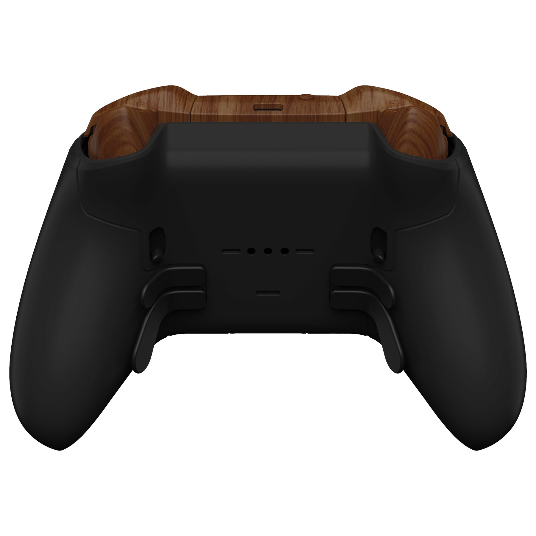 eXtremeRate Wood Grain Replacement Buttons Kit for Xbox One Elite Series 2 & Elite 2 Core Controller - Premium Customization for Enhanced Gaming Experience