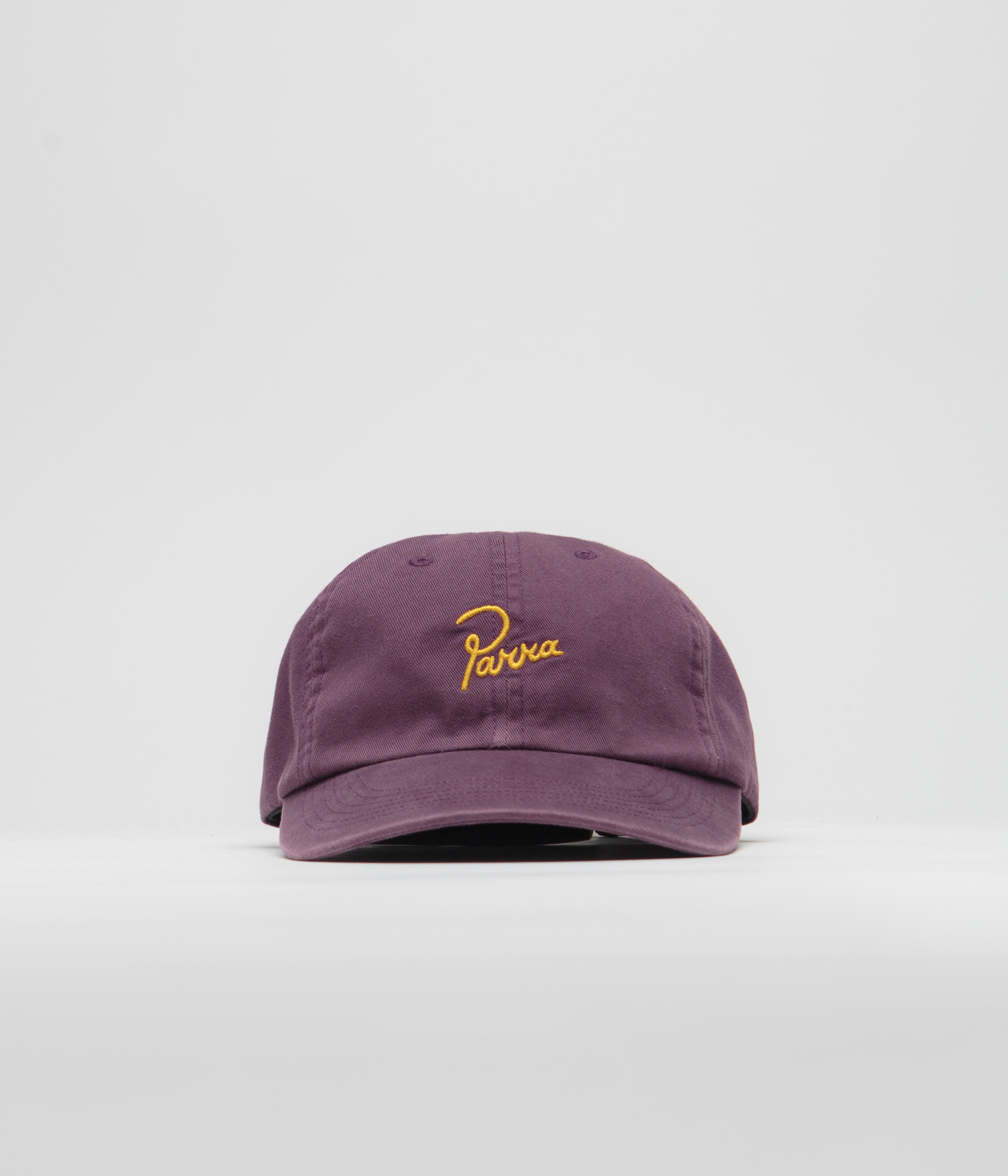 Parra Script Logo Cap - Dark Violet Baseball Hat for Men & Women - Stylish Streetwear Accessory for Casual Outfits & Sports Events