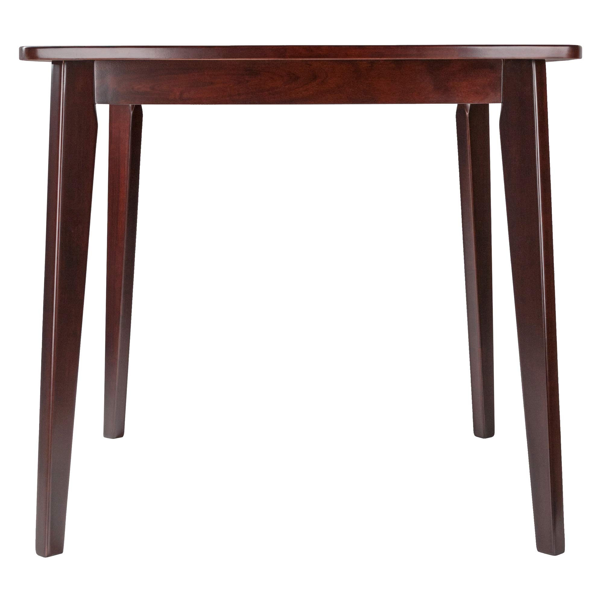Winsome Wood Pauline 5-Piece Dining Table Set with 4 Chairs - Walnut Finish for Kitchen, Breakfast Nook or Small Space Dining