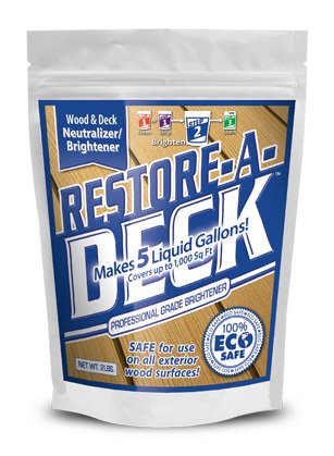 Restore-A-Deck Wood Brightener – Professional Deck Cleaner & Restorer for Outdoor Wood Surfaces – Perfect for Decks, Fences, and Patios