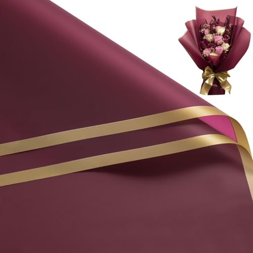 Wine Red Gold Edge