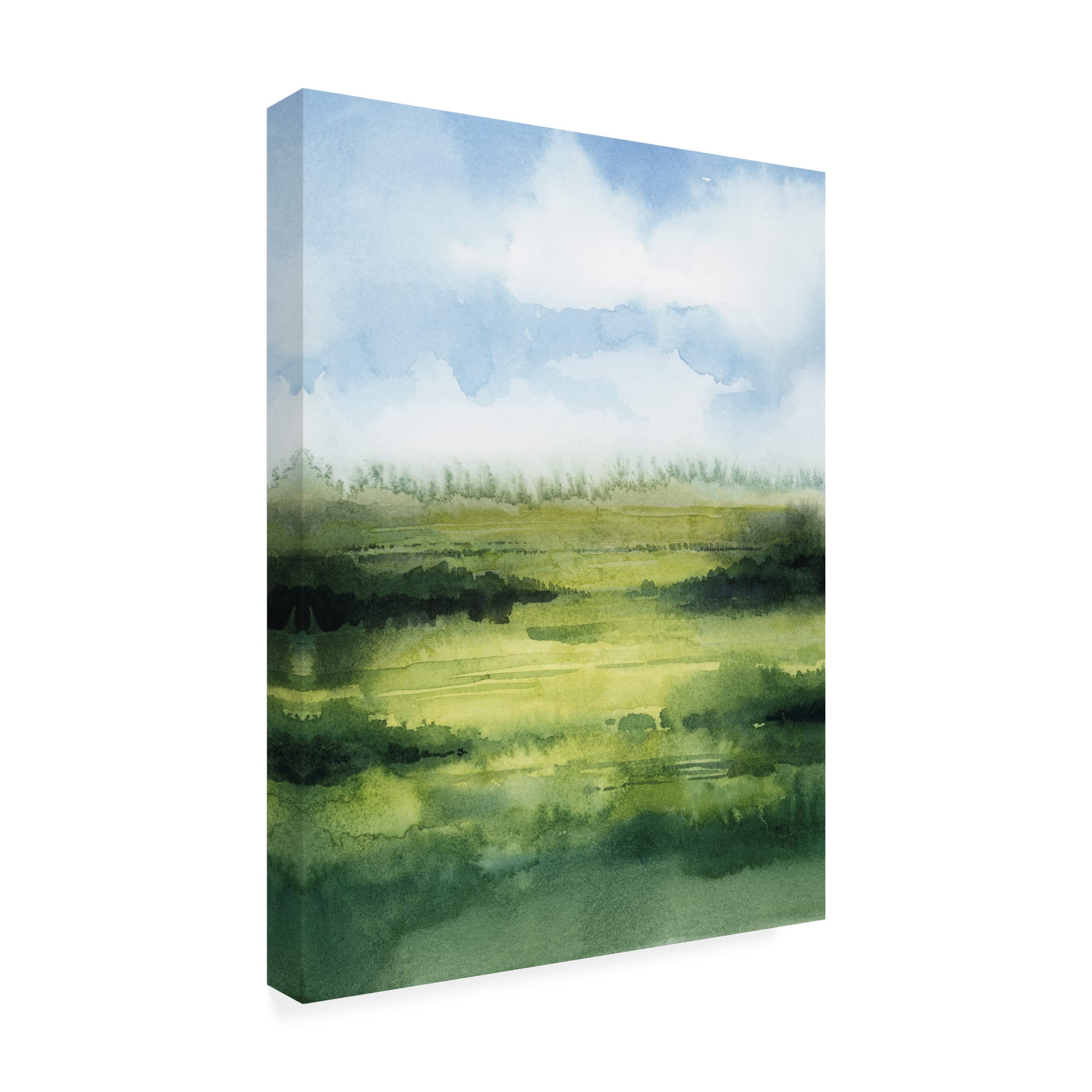 Grace Popp 'Fenland Glow I' Canvas Wall Art - Handmade Landscape Painting for Living Room, Bedroom & Office Decor - Premium Trademark Fine Art Collection