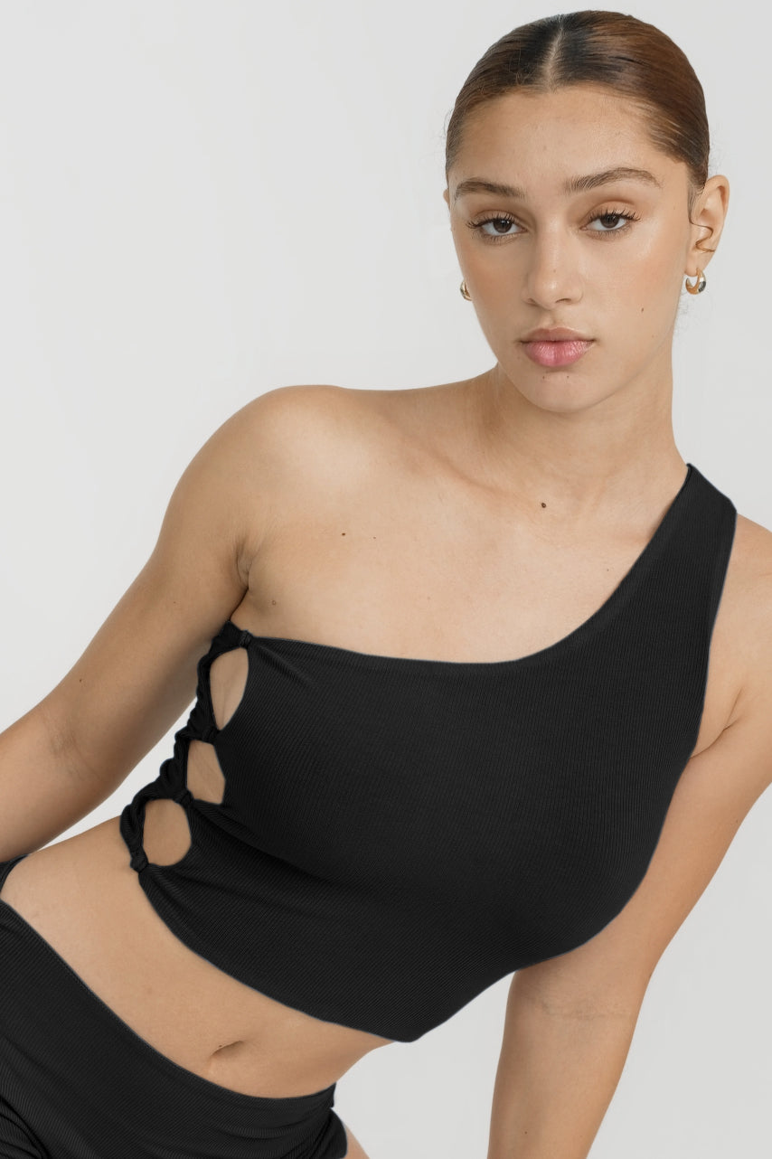 Odette Top Jet - Stylish Women's Blouse for Casual & Office Wear | Trendy & Comfortable Fashion Top for Everyday Outfits
