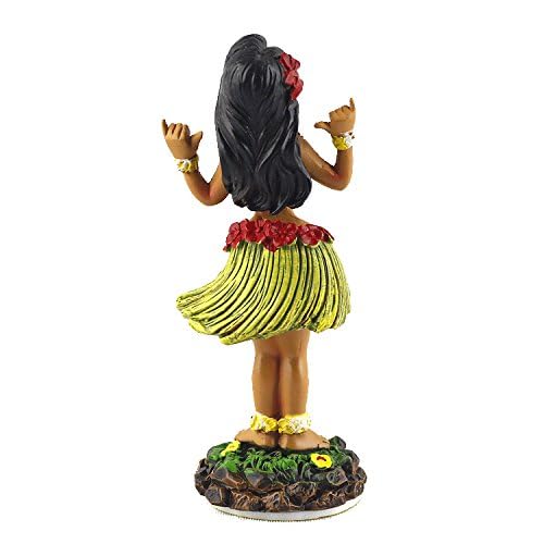 Mini Shaka Hula Girl Car Dashboard Doll - Hawaiian Decor for Cars