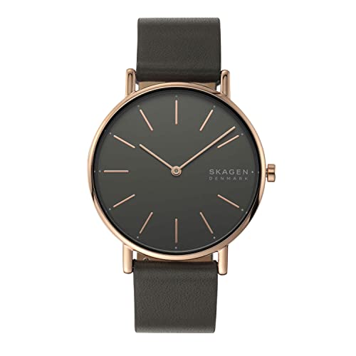 Brown Leather/Rose Gold