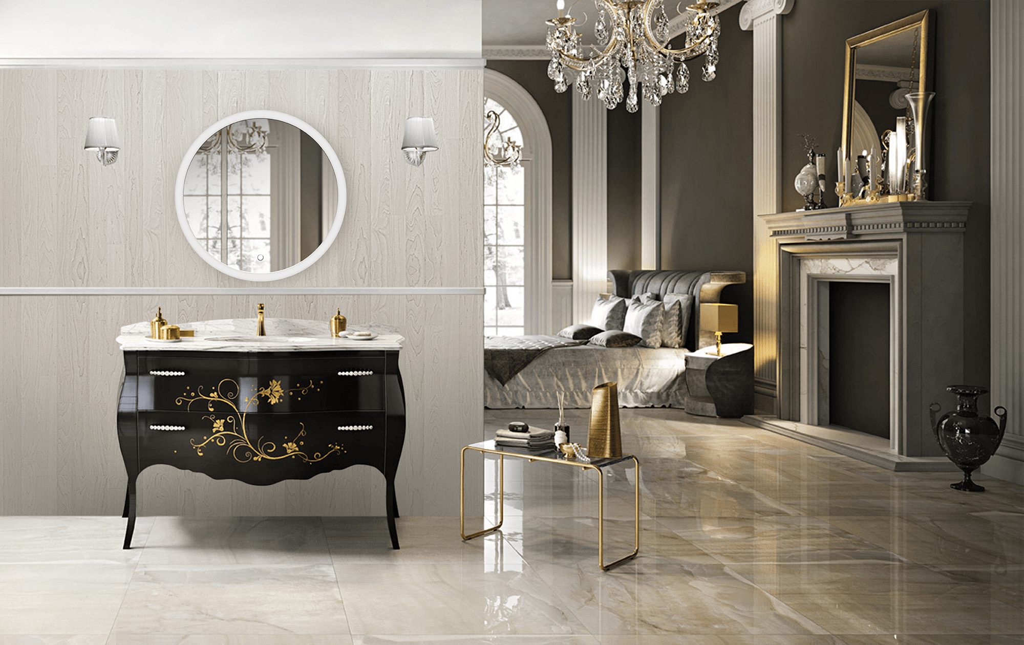 Krugg SOL 30 Inch LED Bathroom Mirror with Dimmable Lights - Perfect for Vanity, Makeup, and Modern Bathroom Decor