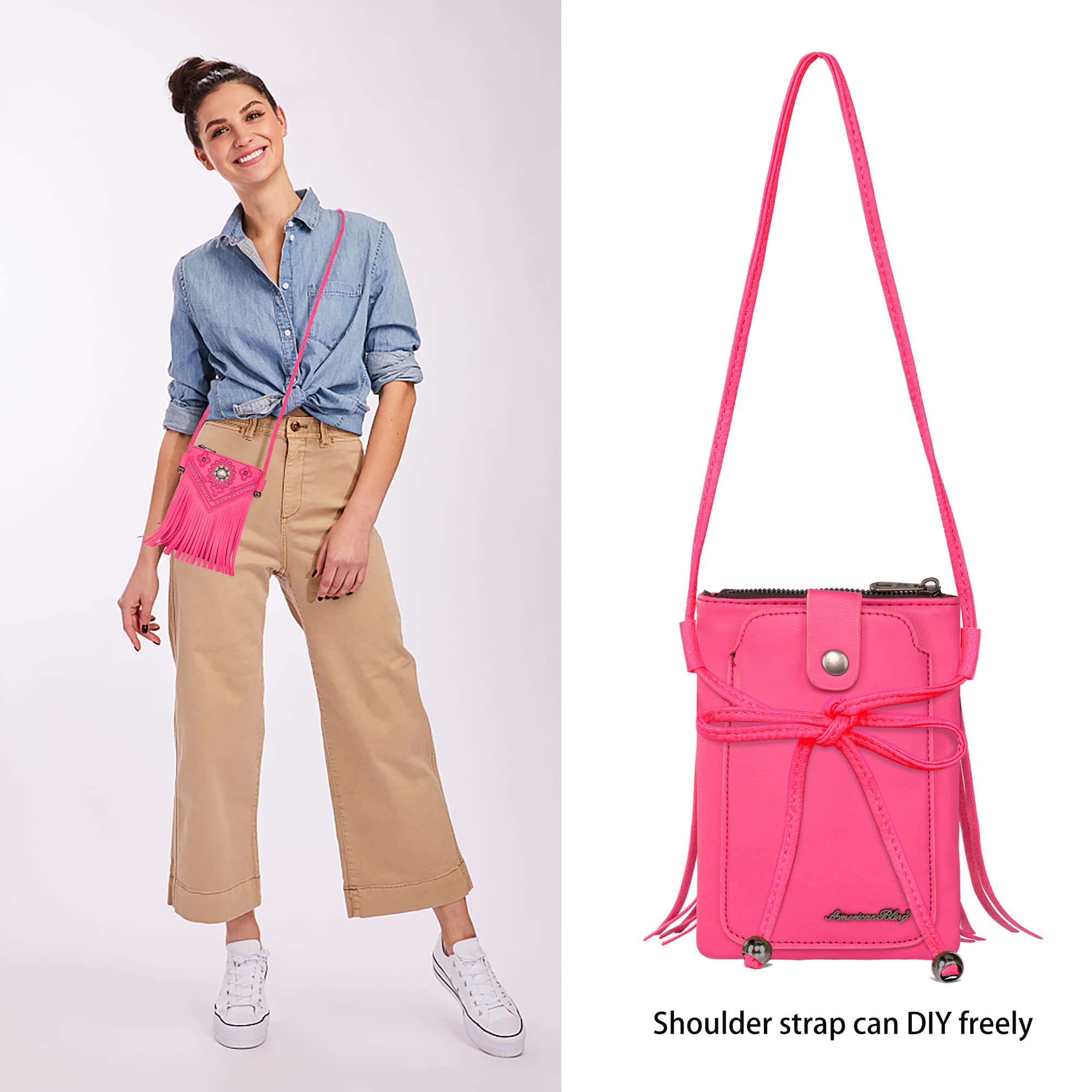 Montana West Small Crossbody Bags for Women - Western Style Leather Phone Purse - Perfect for Travel, Shopping & Daily Use