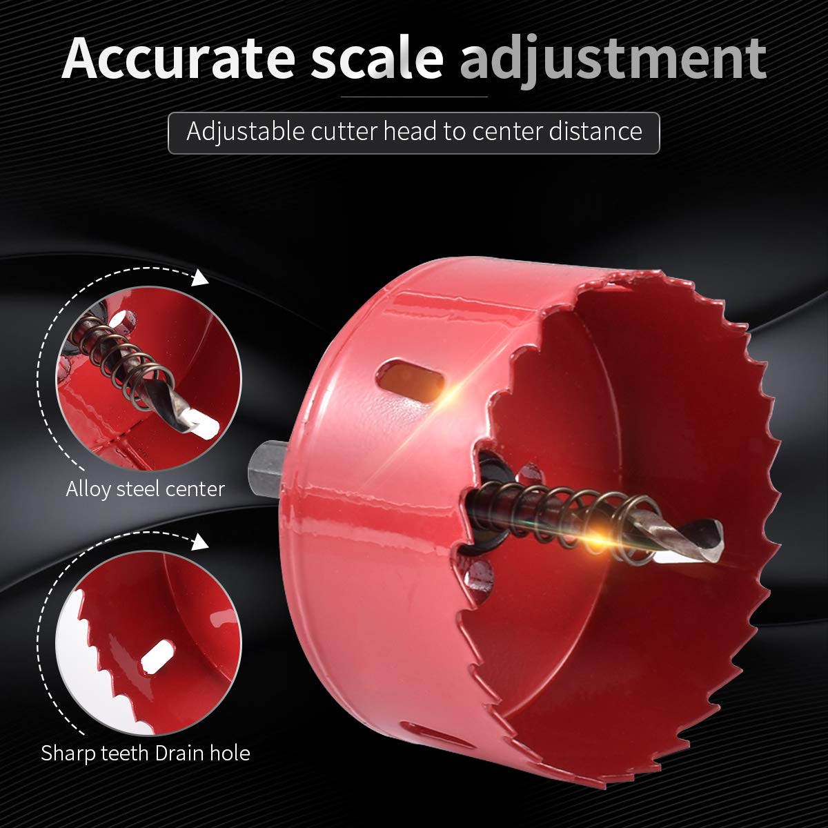 85mm KATUR Bi-Metal Hole Saw - High Speed Drill Bit for Cutting Soft Metal, Drywall, Plastic, Wood & Fiberboard - Ideal for DIY Projects, Home Renovation & Construction Work