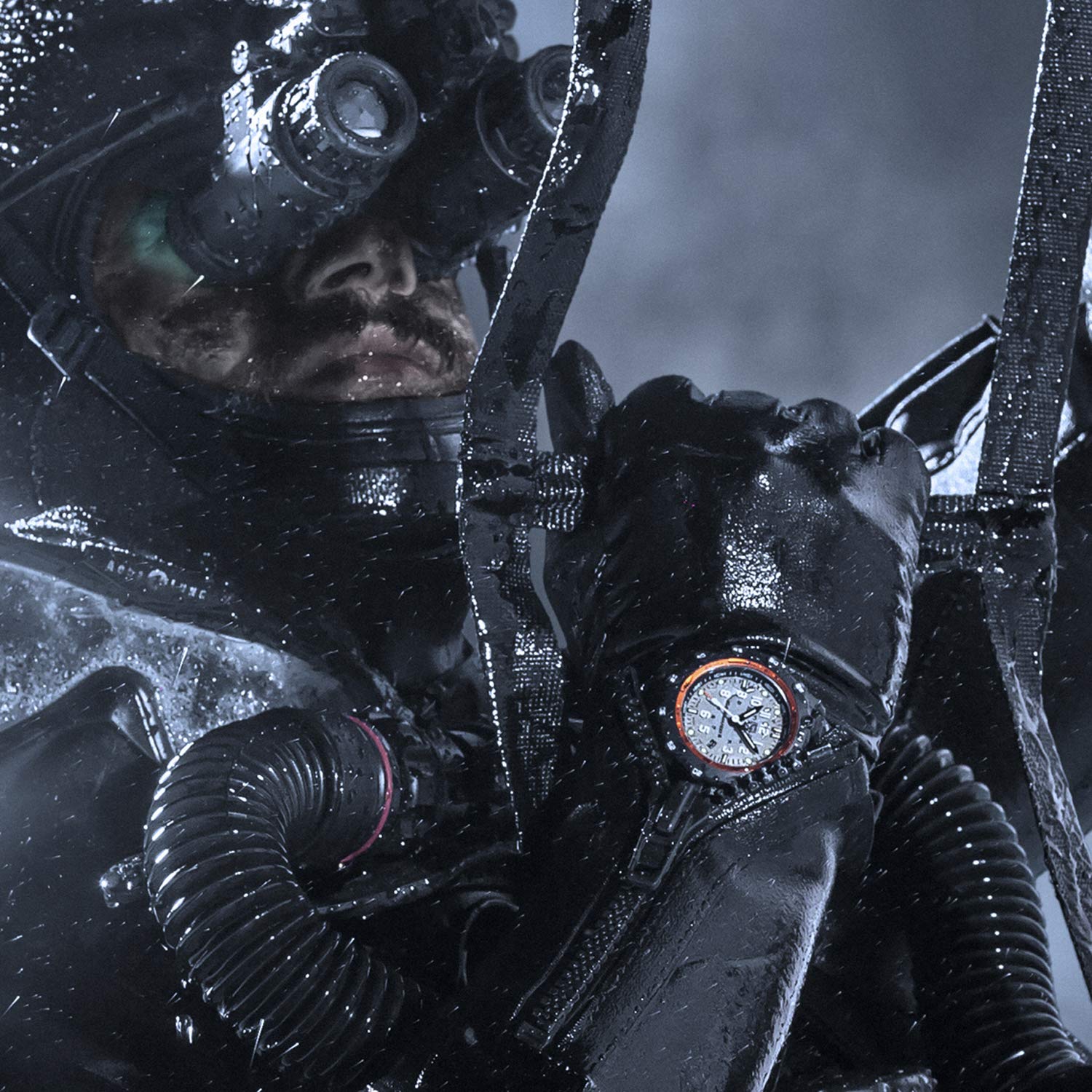Luminox Commando Frogman XS.3301 Men's Military Dive Watch - 46mm Black/Grey, Date Function, 200m Water Resistant, Sapphire Crystal Glass | Perfect for Scuba Diving, Outdoor Adventures & Tactical Operations