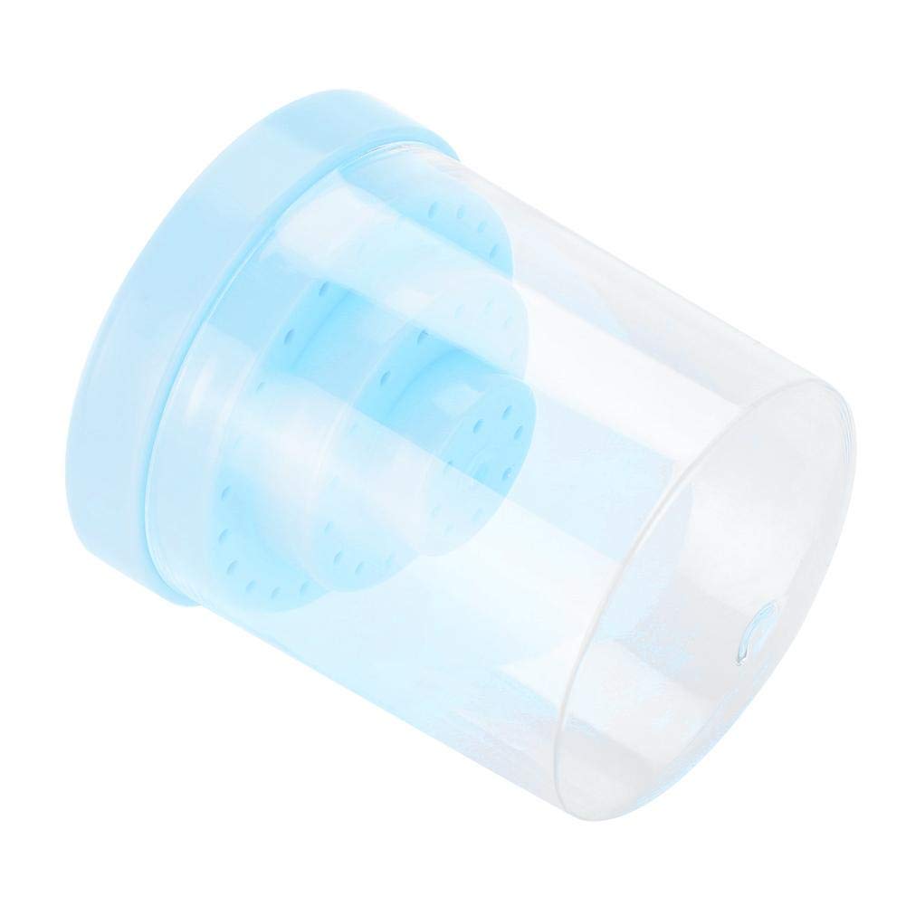 48 Holes Nail Drill Bit Holder - Plastic Nail Drill Bracket & Storage Box - Professional Drill Bit Display Organizer for Manicure & Pedicure (Blue) - Perfect for Salon, Home Nail Care & Travel Use