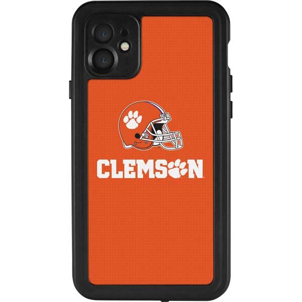 Waterproof iPhone 11 Case with Officially Licensed Clemson Tigers Football Design - Durable Protection for Outdoor Activities, Sports & Daily Use