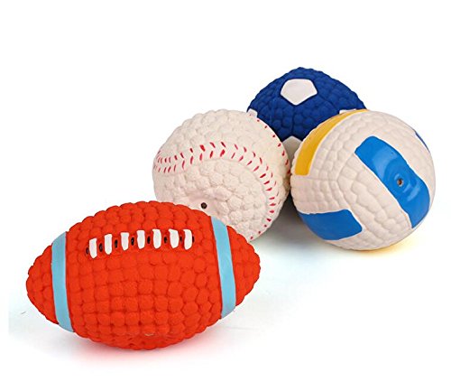 **Squeaky Dog Ball - Durable Pet Toy for Puppies & Cats, Chew-Resistant with Fun Sound, Tennis Ball Style - Perfect for Fetch, Training & Indoor/Outdoor Play**