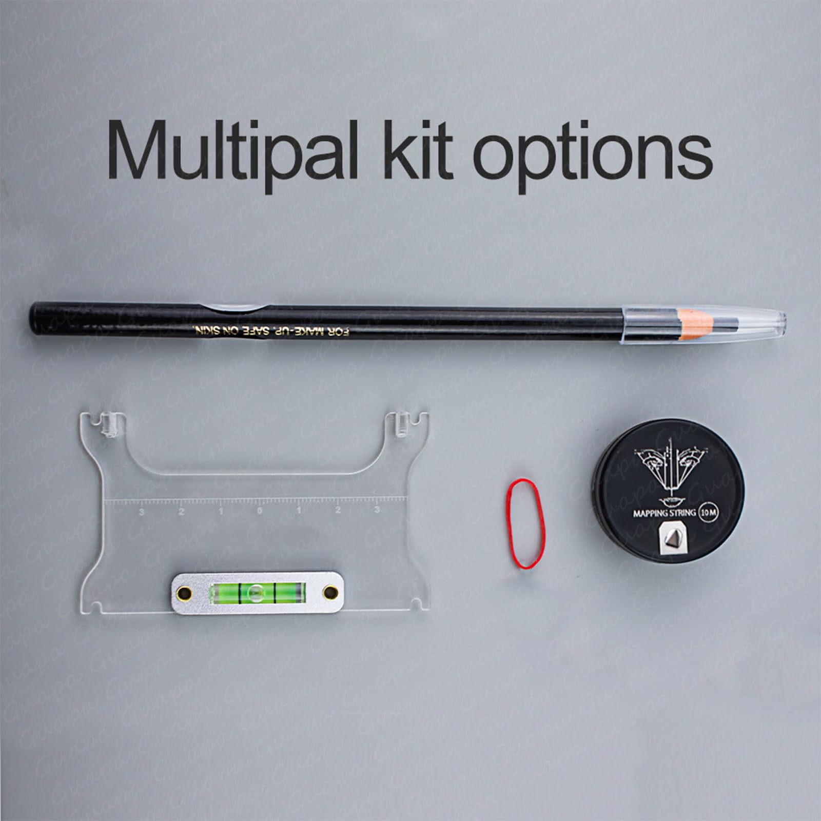 Professional Microblading Eyebrow Measuring Tool Kit - Precise Eyebrow Ruler with Leveler for Perfect Brow Mapping (Brow Peak Ruler Kit #2) - Ideal for Salon, Spa & Home Eyebrow Shaping