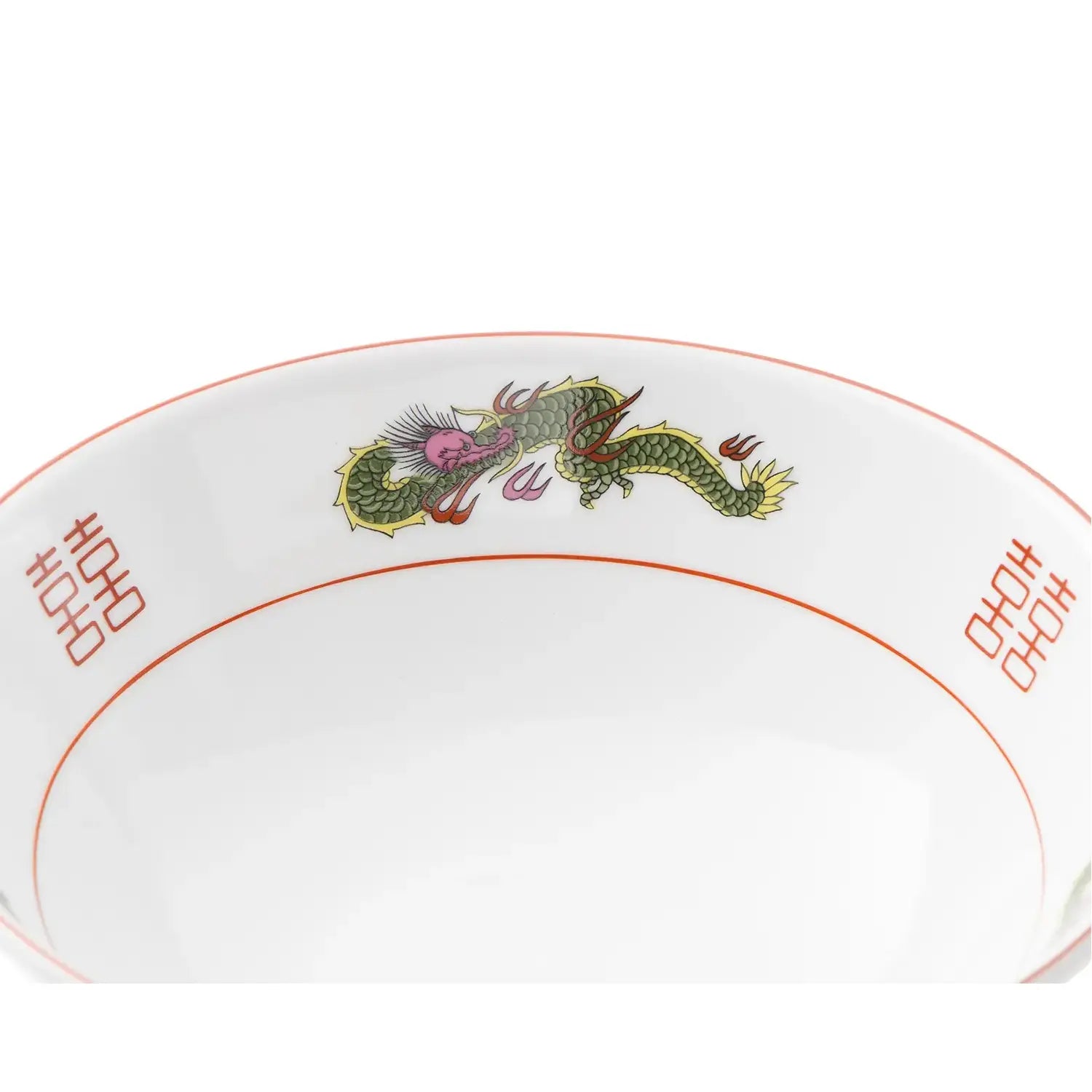 Premium EBM Porcelain Dragon Noodle Bowl - Handcrafted Asian Soup Bowl with Intricate Dragon Design - Perfect for Ramen, Pho & Asian Cuisine - Microwave & Dishwasher Safe