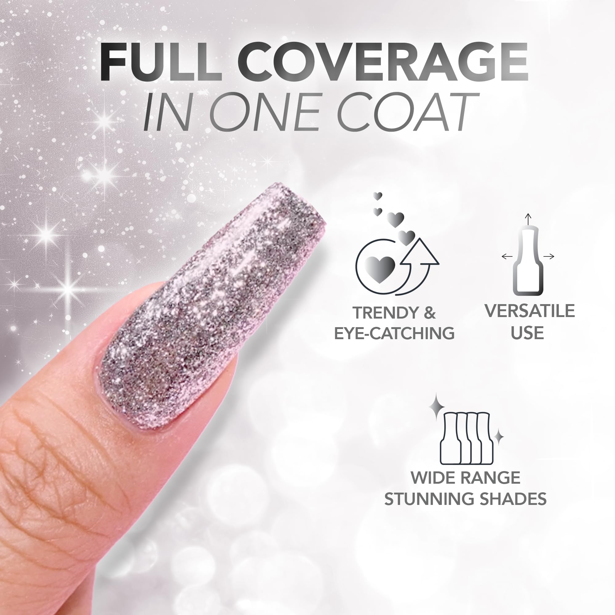 KIARA SKY Platinum FX Reflective Gel Polish 0.5 fl oz - Deep Sea Blue Nail Polish for Salon Quality Manicures | Perfect for Special Occasions, Nail Art & Long-Lasting Wear