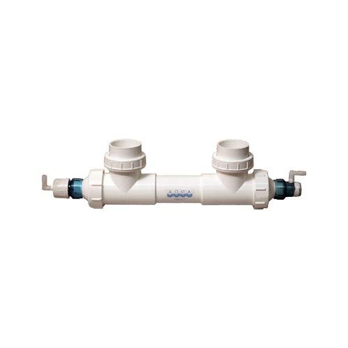 Aqua Ultraviolet 25 Watt 2 Inch UV Ozone Water Sterilizer for Ponds, Aquariums and Hydroponics - Eliminates Bacteria, Algae and Pathogens