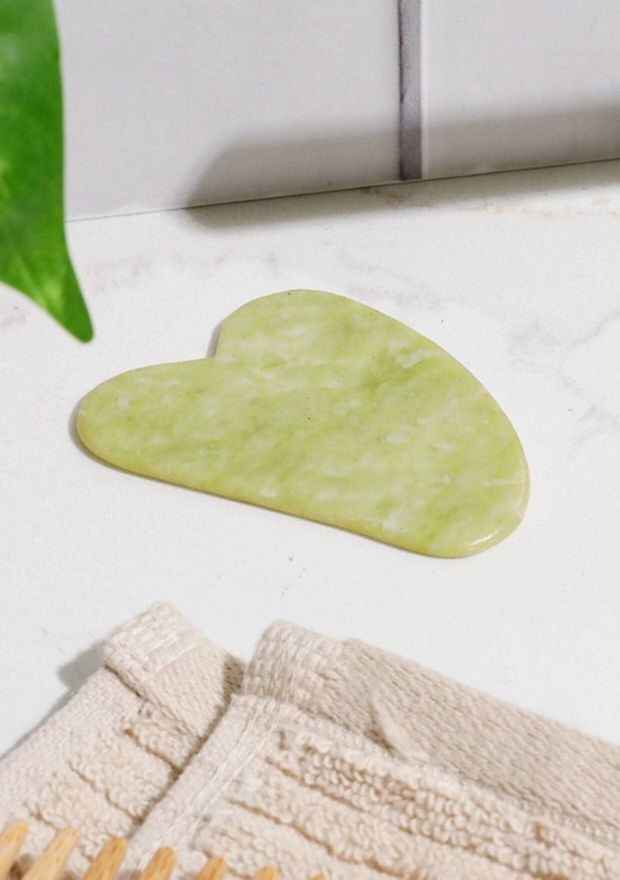 Natural Bamboo Gua Sha Stone for Face & Body Massage - Anti-Aging Facial Tool & Lymphatic Drainage Massager for Skincare & Relaxation - Perfect for Spa, Home Use & Self-Care Routine