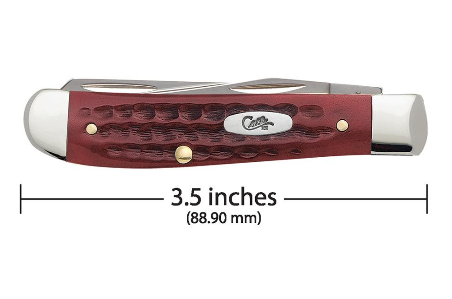 Old Red Bone Corn Cob Jig Mini Trapper Pocket Knife - Case Pocket Worn® (00784) - Perfect for Hunting, Camping & Everyday Carry (EDC)
