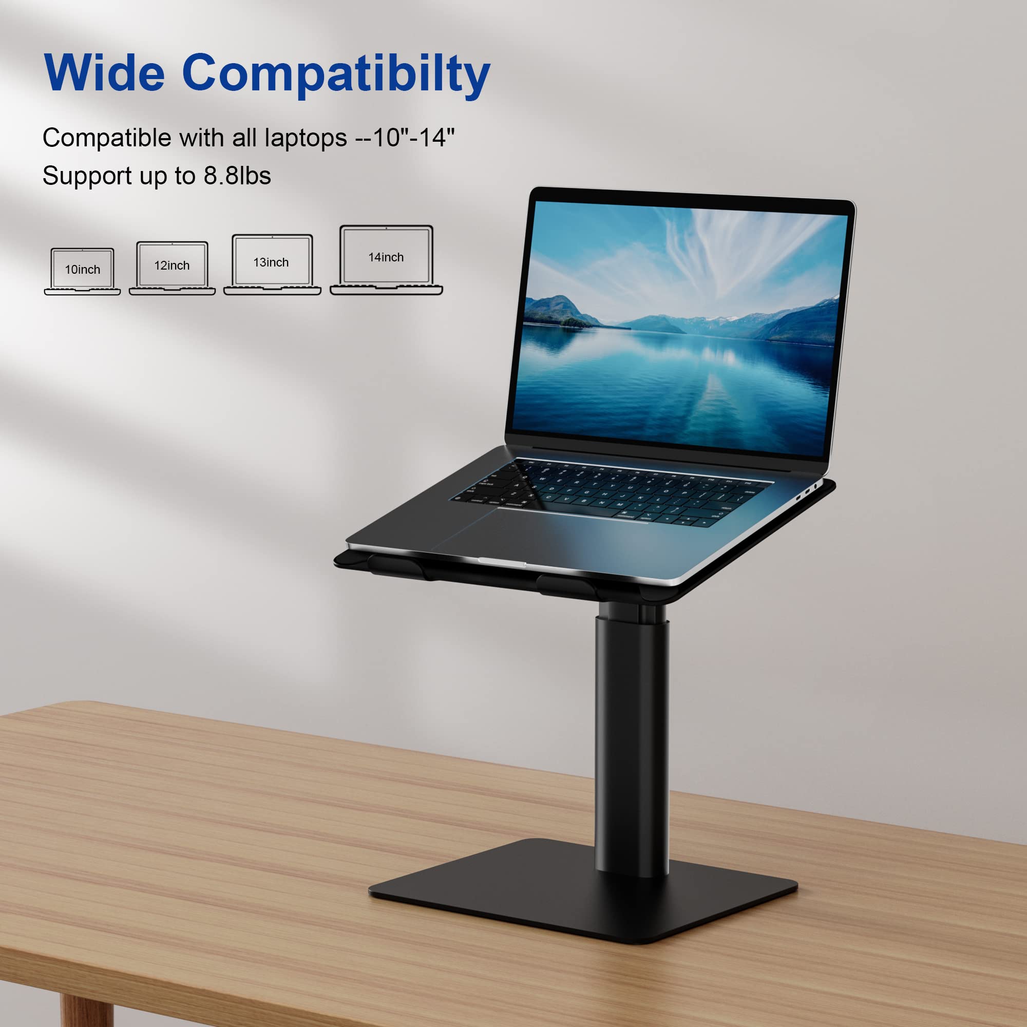 BESIGN LSX6 Ergonomic Adjustable Laptop Stand for 10-14