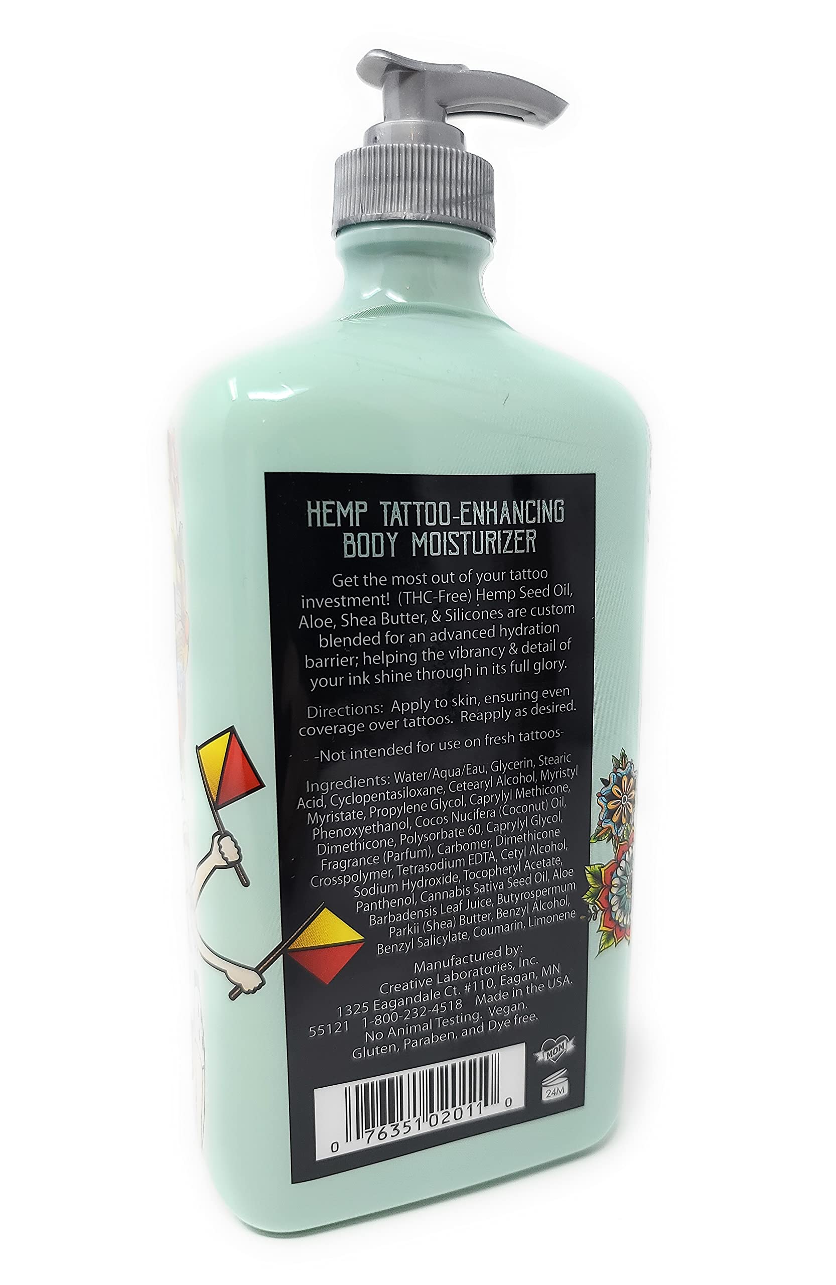 Malibu Hemp Tattoo Enhancing Body Moisturizer 25oz & Golden Glow Lotion 25.4oz Bundle - 40% Extra Free - Hydrating Skincare for Tattoo Care & Sun-Kissed Glow - Perfect for Post-Tattoo Healing & Summer Skin Radiance